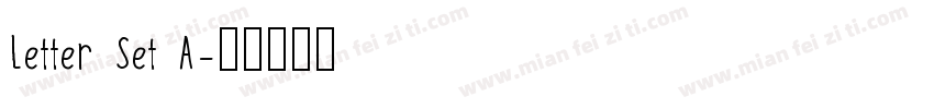 Letter Set A字体转换